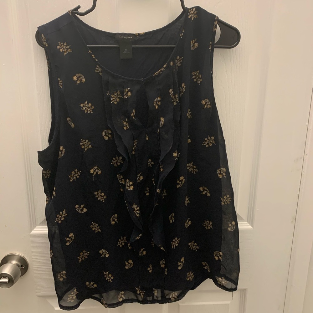 ANN TAYLOR size XL sleeveless blouse